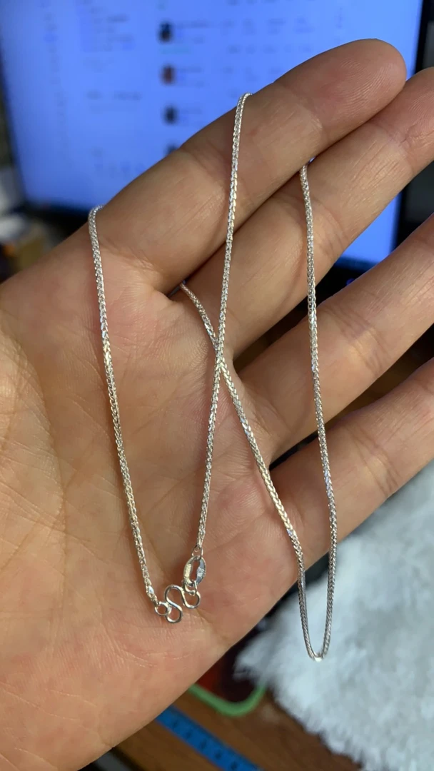 链子足银 纯银锁骨链