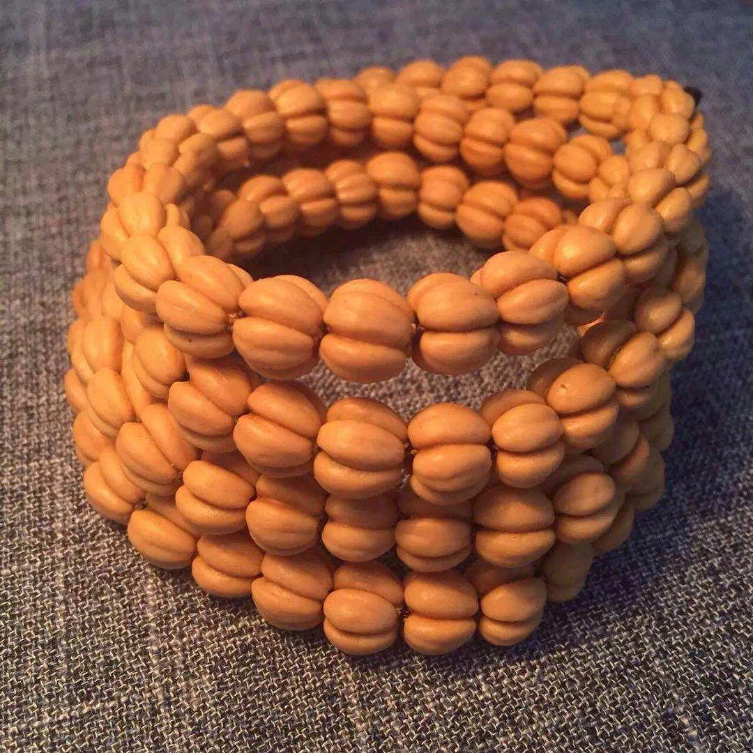 1.1厘米野生山楂核手串手链菩提子文玩108五福籽文玩好物