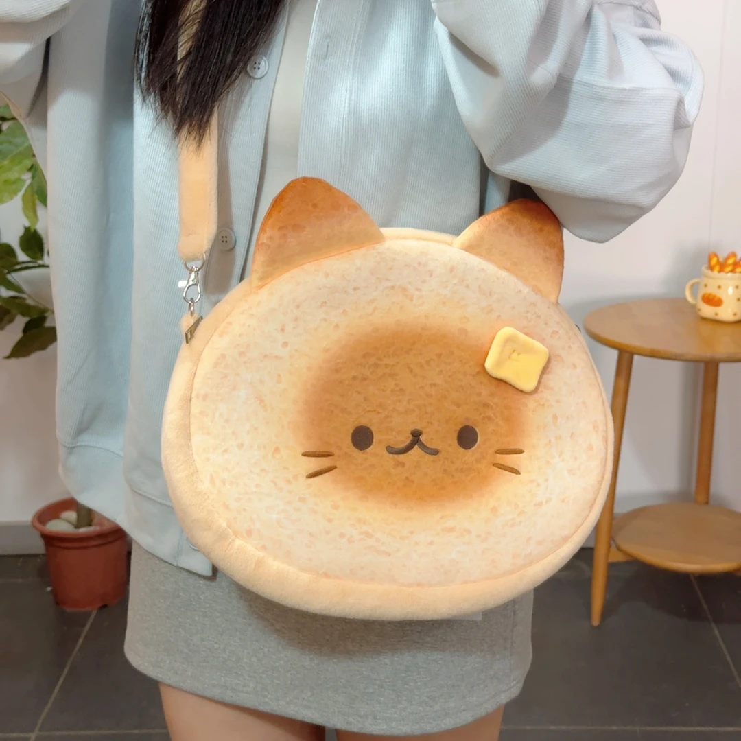 猫范原创暹罗大包斜挎毛绒猫咪包包可爱托特包大容量秋冬2025新款