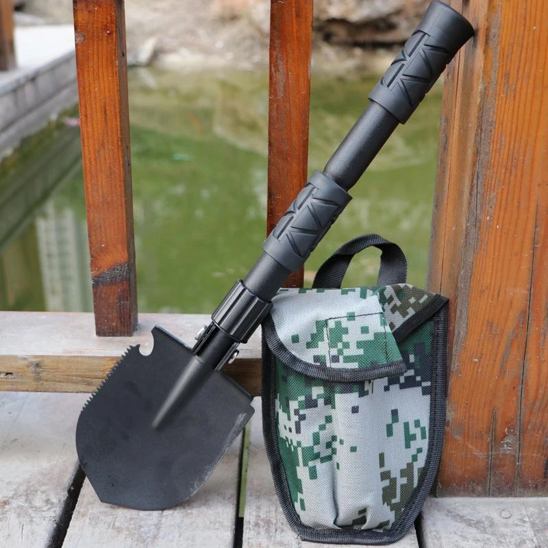 昌林409户外工兵铲折叠便携式多功能兵工铲子锰钢钓鱼露营铁锹