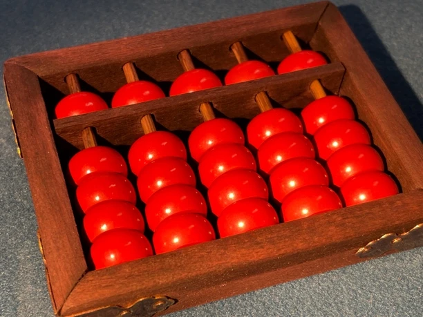 天然辰砂真朱砂迷你算盘发财财运春节送礼