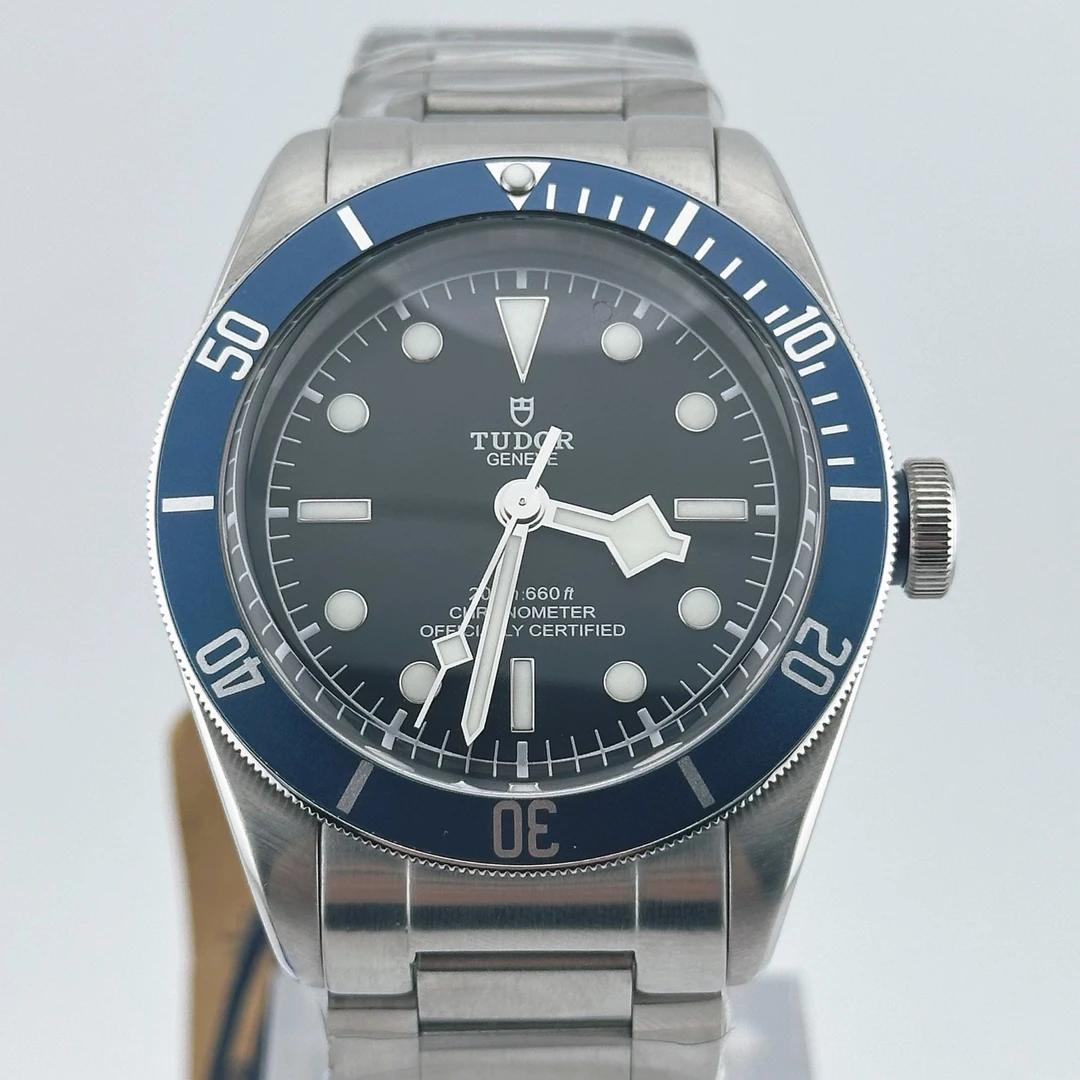 95新 TUDOR/帝舵 碧湾/41mm/单向旋转铝圈/自动机械男表