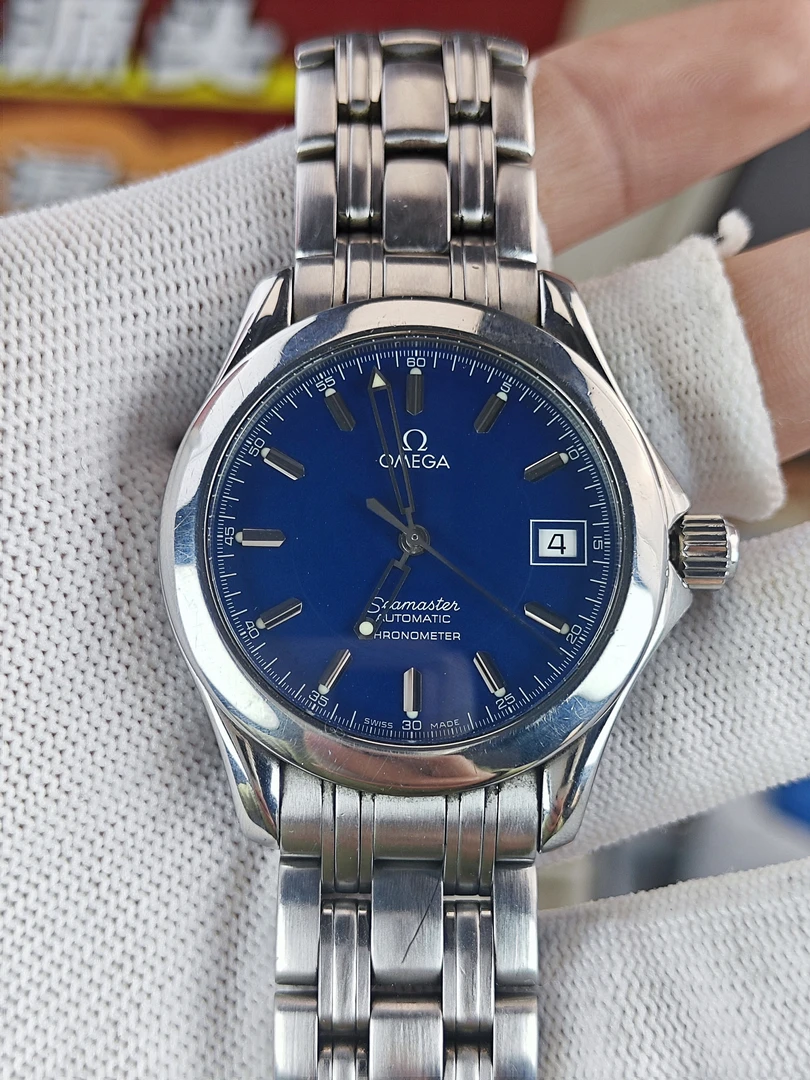 95新 Omega/欧米茄 海马120/37盘/自动机械/潜水男表