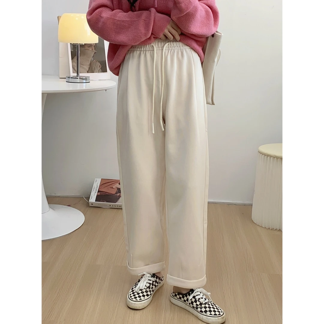 时尚显瘦卷边香蕉裤 宽松休闲春季外穿九分裤