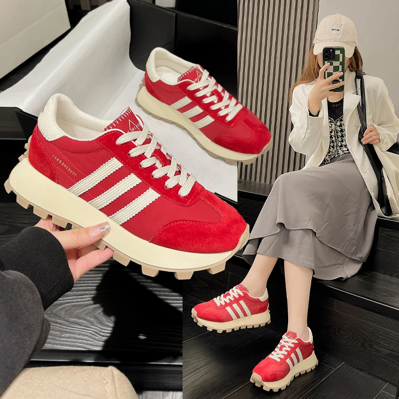 领跑8·春款真皮阿甘鞋休闲女鞋，控价178时尚休闲鞋