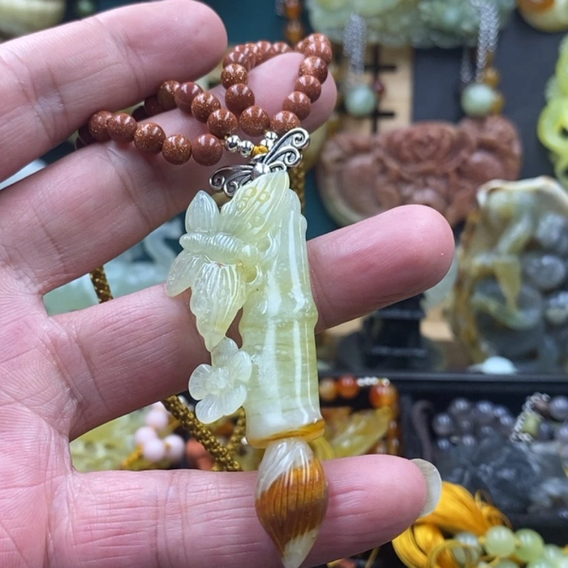 【闪购商品】蛇纹石玉吊坠未镶嵌