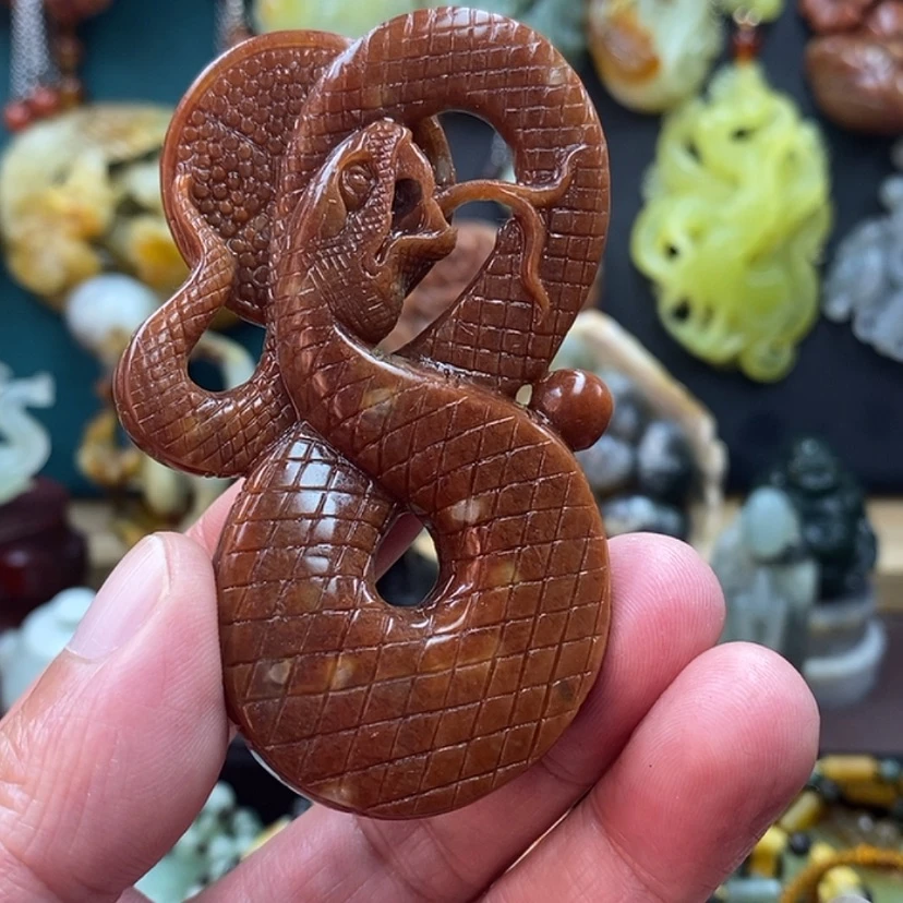 【闪购商品】蛇纹石玉吊坠未镶嵌