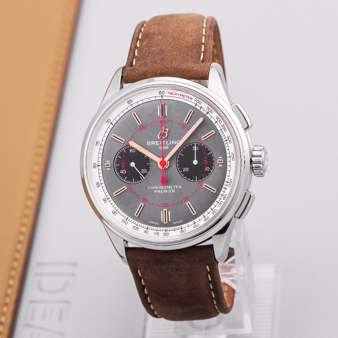 99新 BREITLING/百年灵 璞雅AB0118A31B1X2/表径42/20年全套