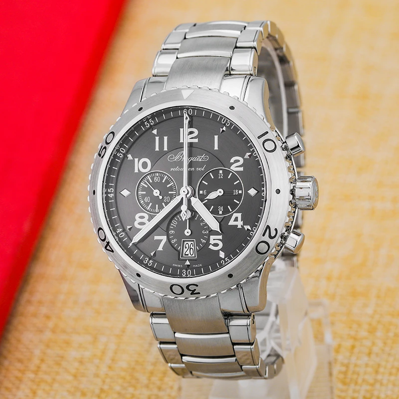 95新 BREGUET/宝玑 自动机械男表TYPE XX系列3810ST/92/SZ9
