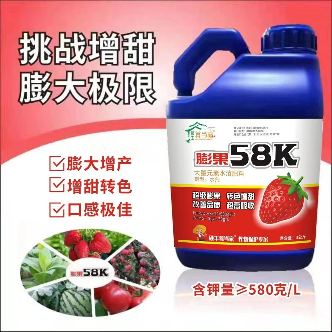 硕丰莓当家草莓增甜膨果肥着色靓果高钾超甜专用美果增大有机大果