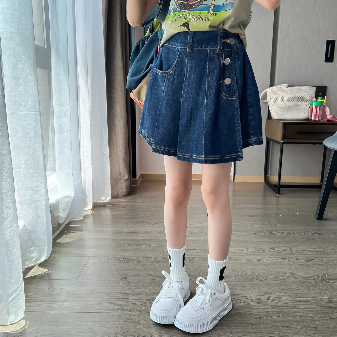 【裙裤】2024夏款新品女童百搭韩版牛仔裙裤夏天裤子 KD821