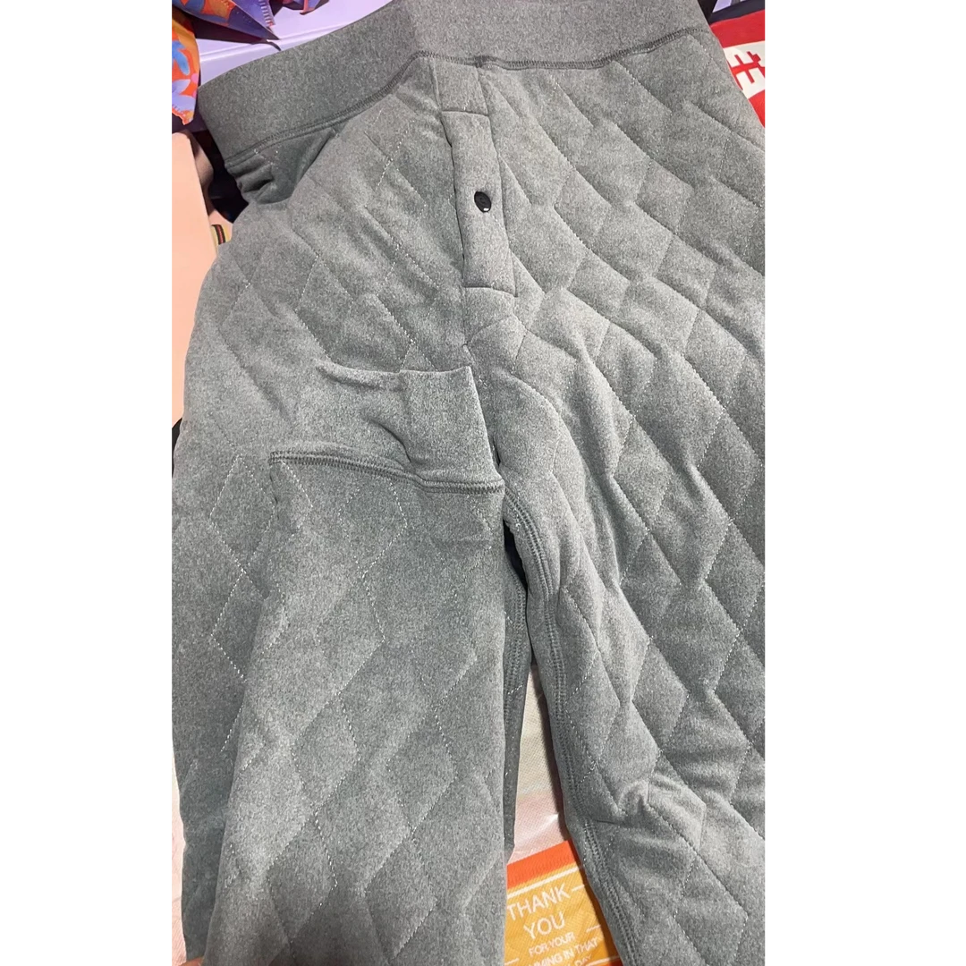 灰色男款德绒棉裤