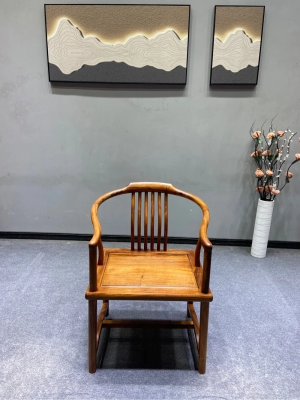 南美胡桃木清风椅禅意圈椅