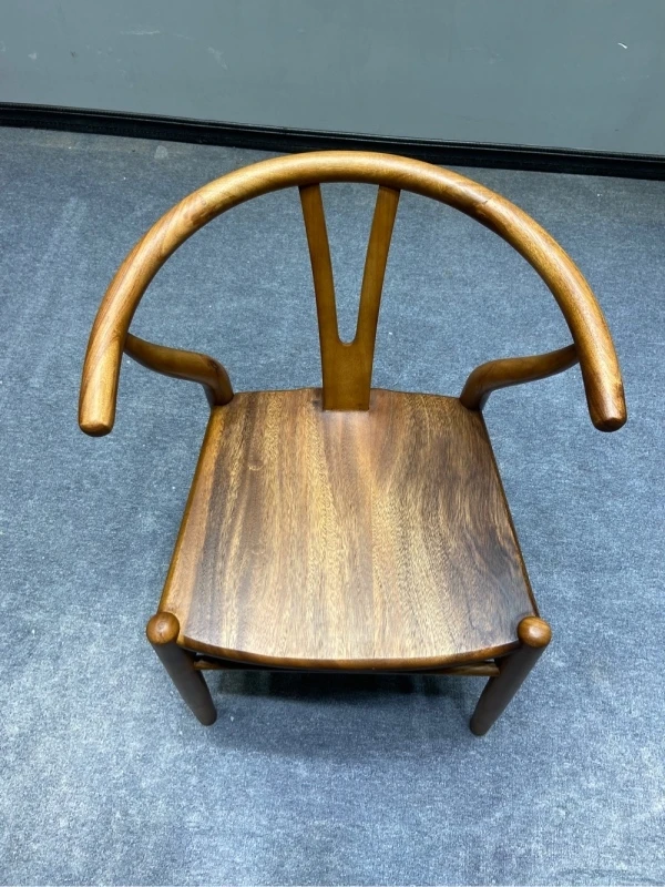 不包邮南美胡桃木Y椅茶椅书房实木椅新中式