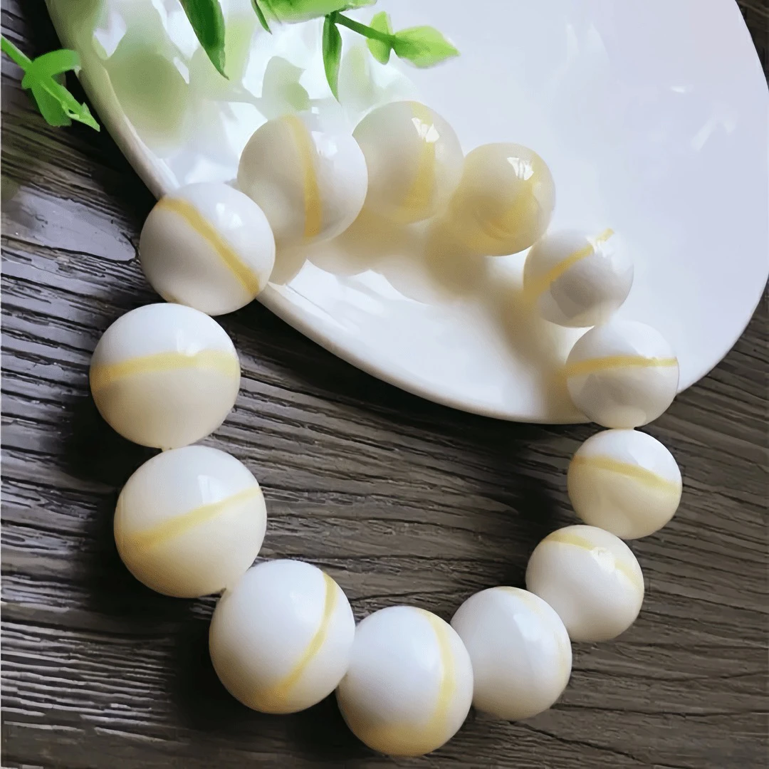 简约 时尚民族田园凤 奶白2.0贝壳转运珠手串-YS-2A