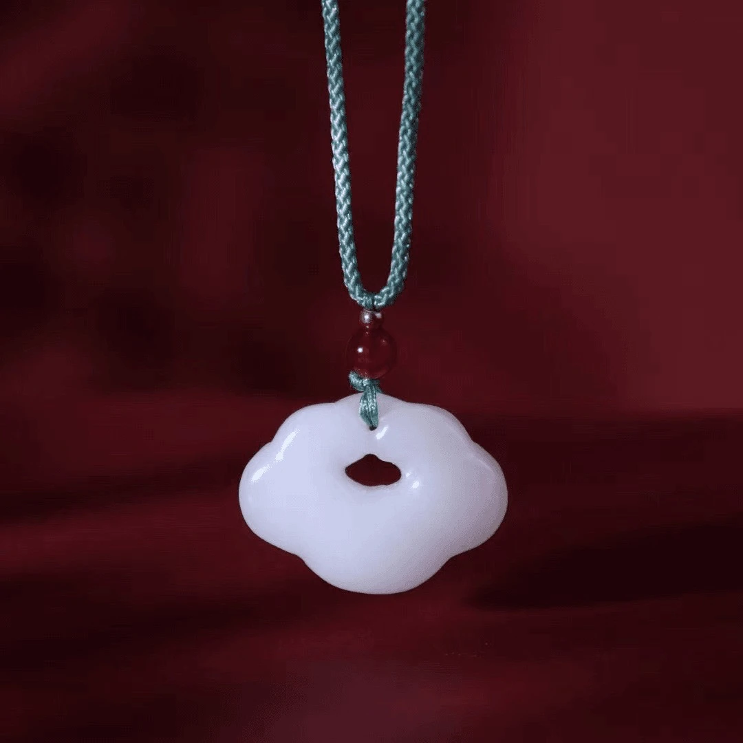 高端玉石 祥云如意锁吊坠-MS-1B