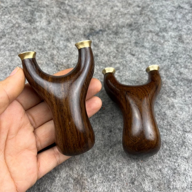 黑檀铜头60小胖实木弹弓一把（60.14左右）