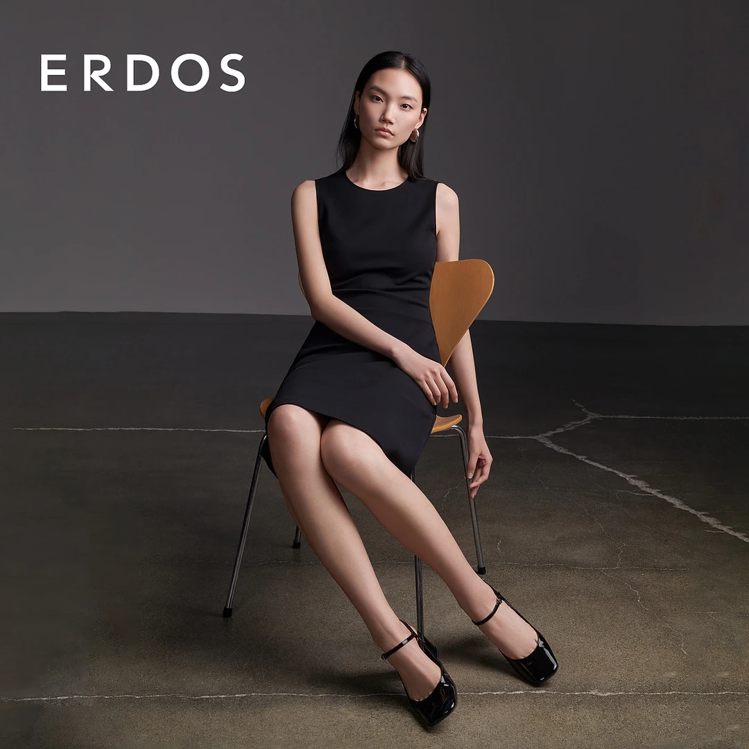 ERDOS 可持续全新圆机收身塑形舒适无紧绷感小黑裙【四重奏】