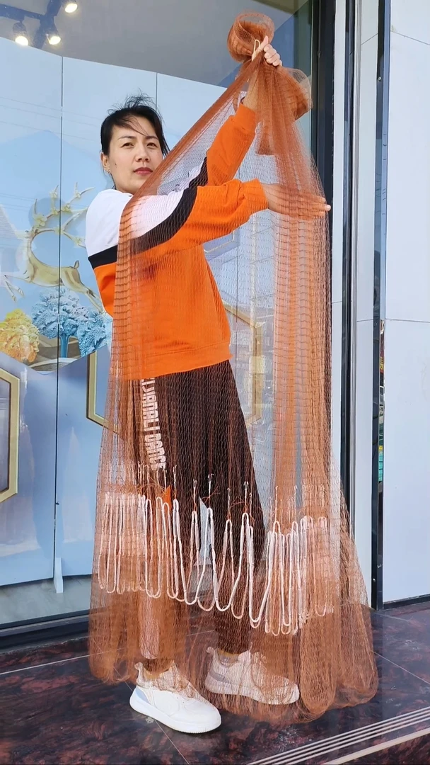 钓鱼线一指四米 全网8斤重 手工双扣渔网