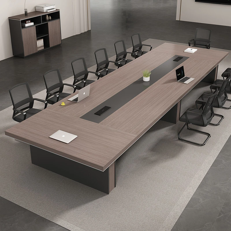 大型会议桌椅组合办公家具简约现代员工培训桌洽谈桌会议室长条桌