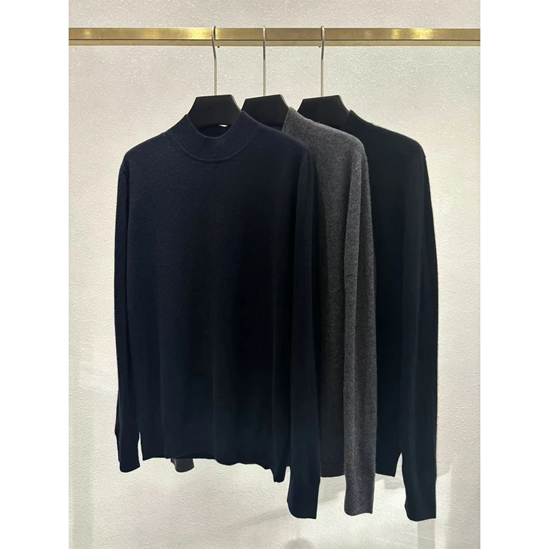 半高领舒适羊绒套衫99101-1