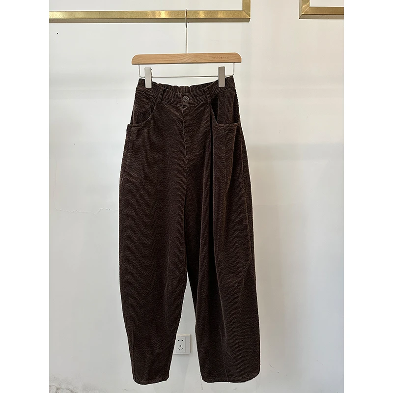 中条灯芯绒萝卜裤1191