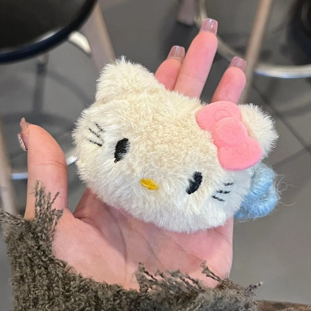 秋冬可爱甜美卡通kitty原创头绳电话线发圈复古卡哇伊发夹发饰ins