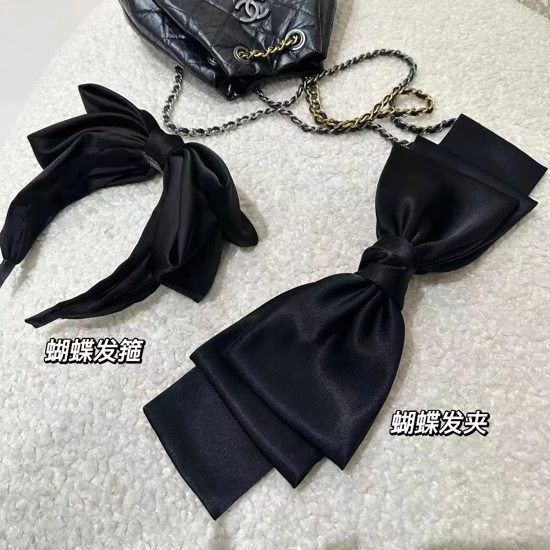 非金属发饰 黑兔专享蝴蝶结发夹.发箍减龄气质灵动显脸小增高颅顶