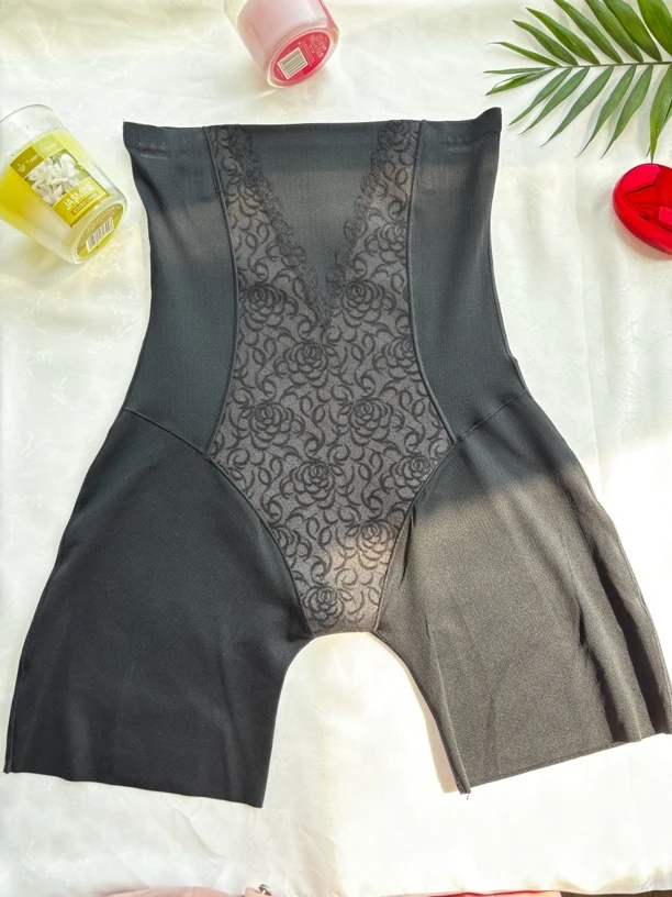 女士高腰收腹提臀裤塑身美体裤夏季薄款无痕冰丝平角安全裤