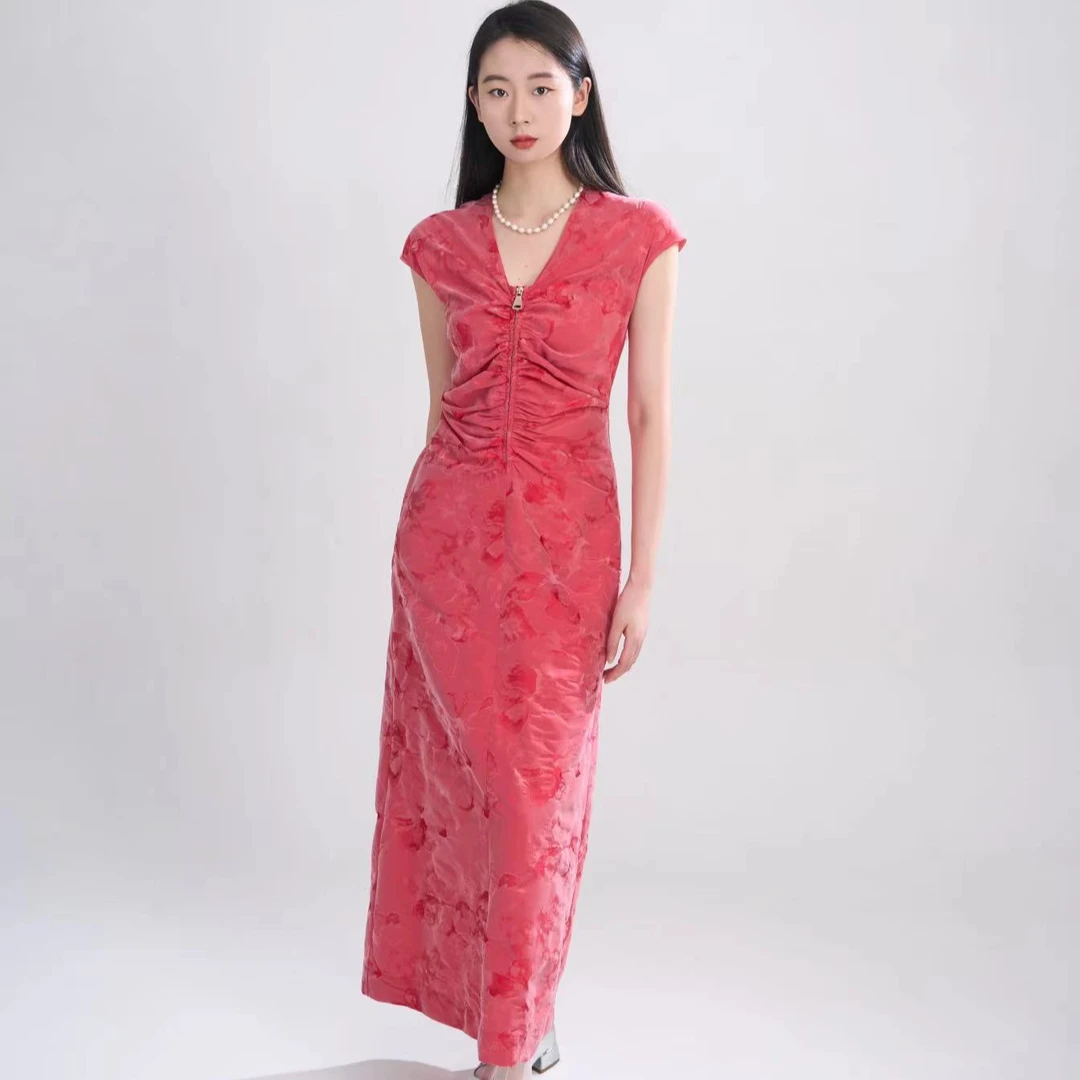 山楂树之恋---女装连衣裙显瘦显气质收腰修身L202404122