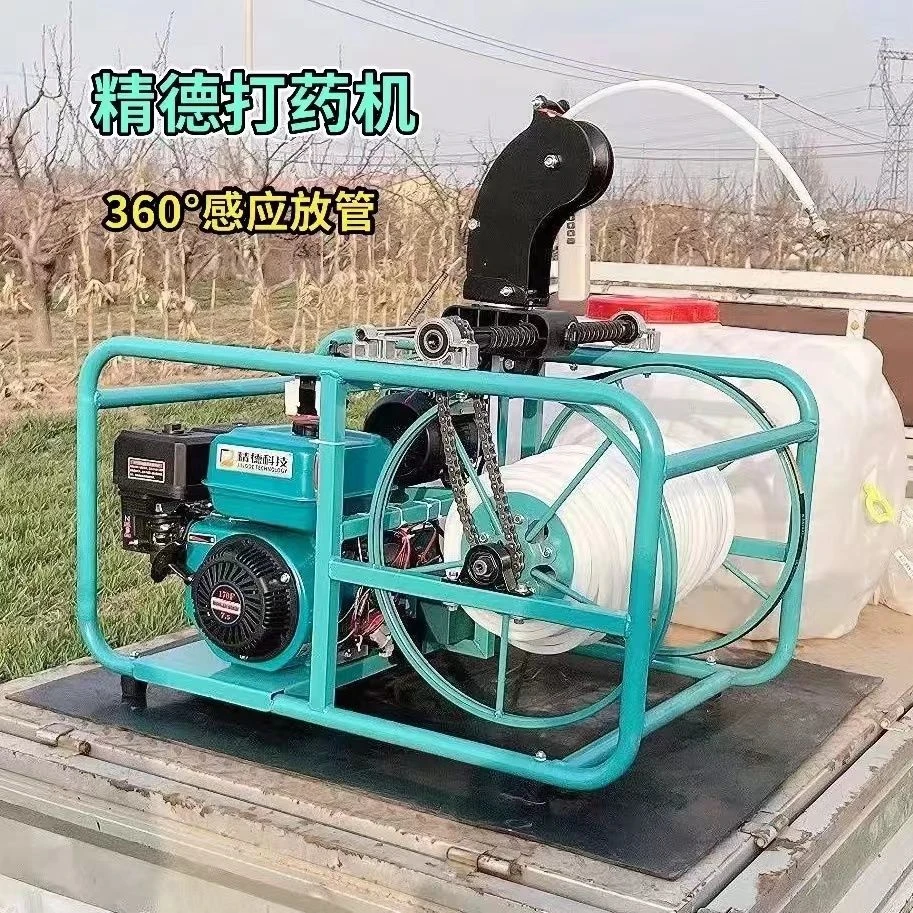 汽油新款精德360度打药机感应放管喷雾器全自动免安装农用一体机
