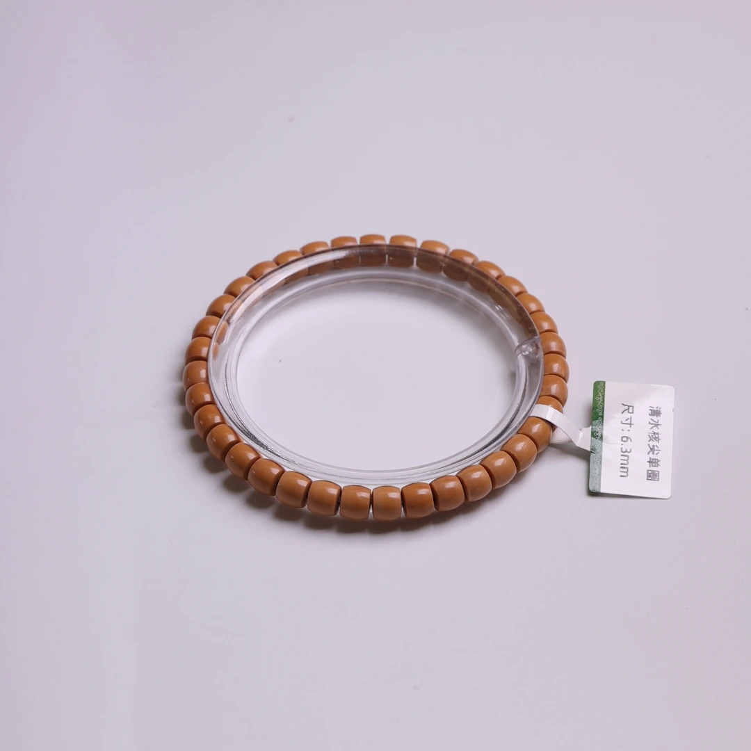 H31清水核尖单圈文玩手串尺寸6.3mm