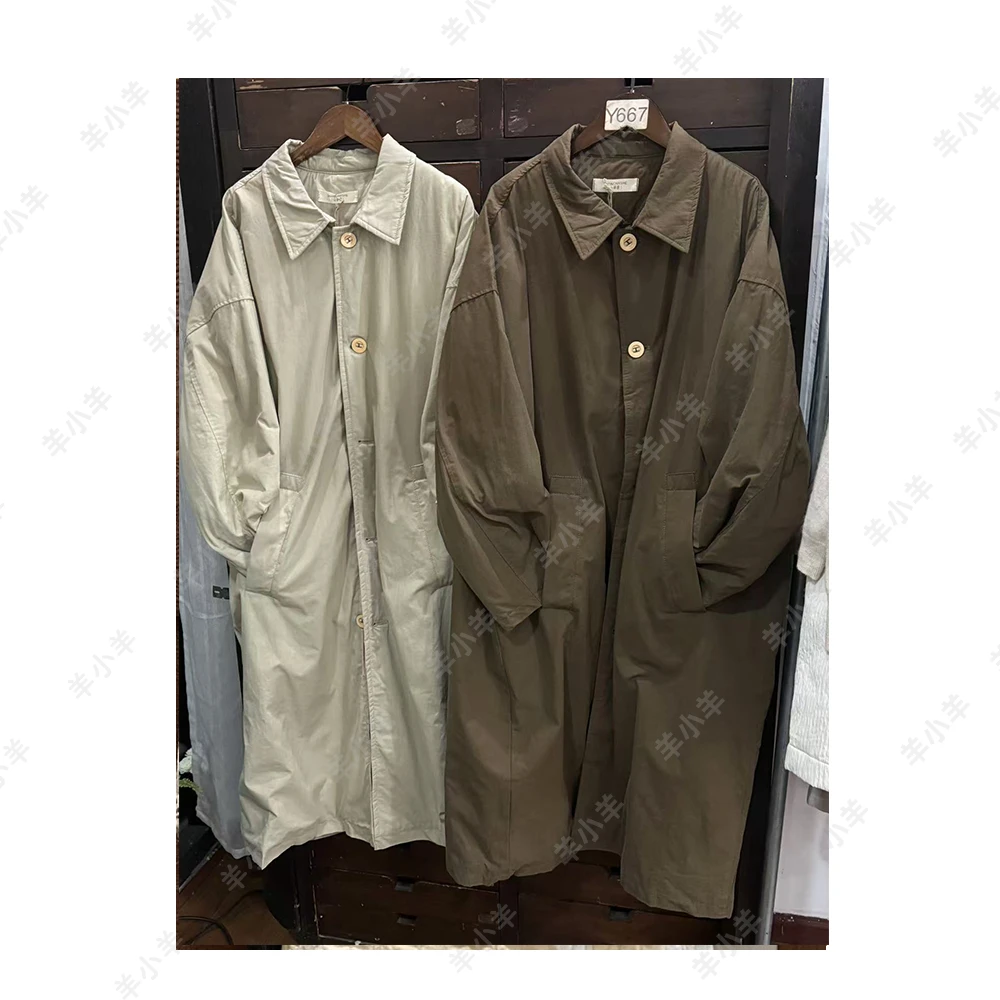 【羊小羊】126风衣  秋冬宽松韩系日系韩版棉服潮流夹棉加厚风衣