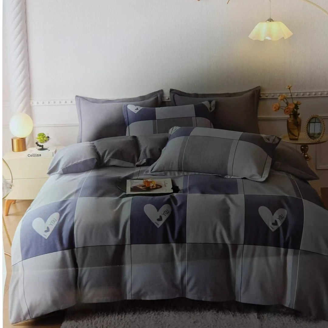 全棉加厚磨毛床上四件套 2米*2.3米