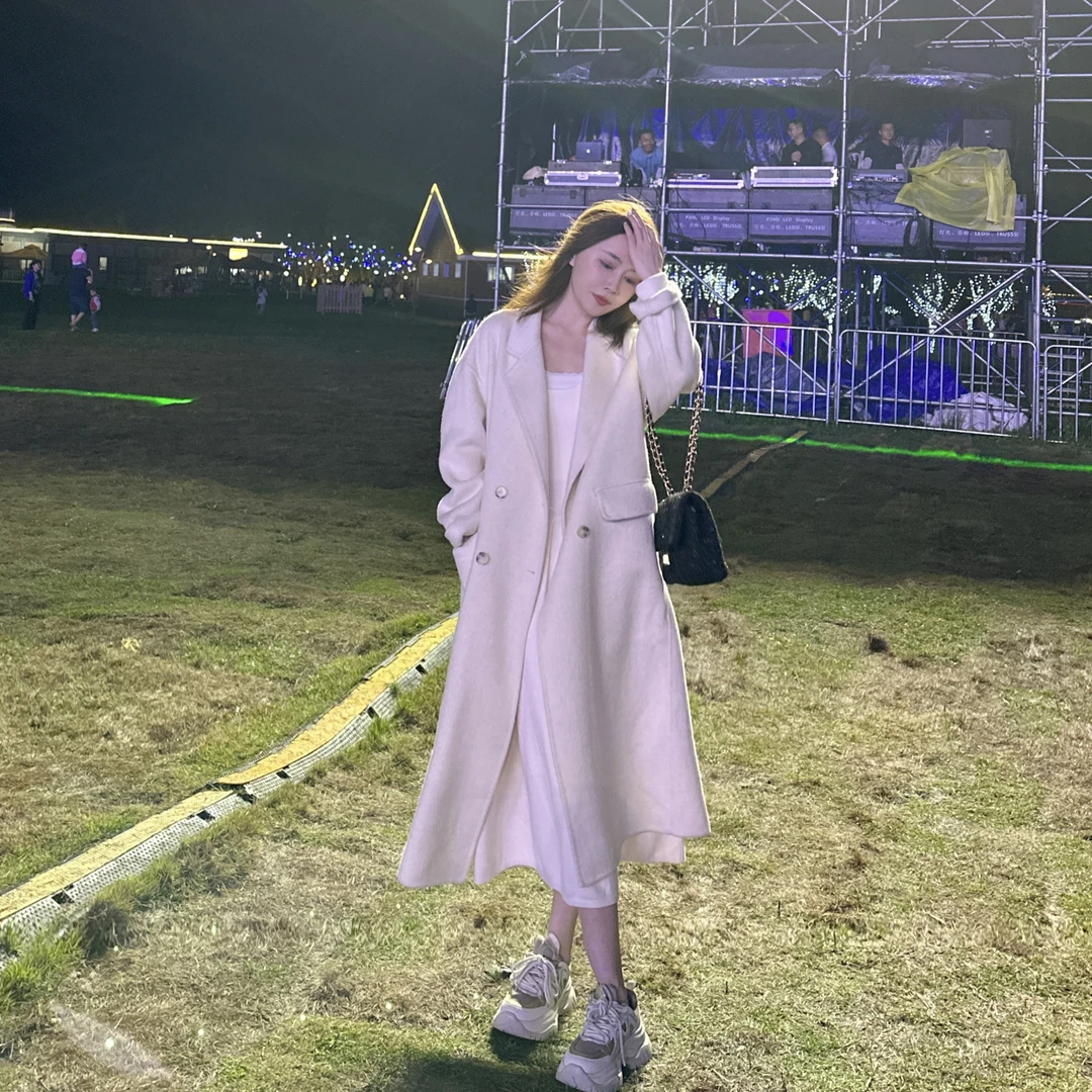 玫瑰盐 小允姐姐2025新款时尚百搭秋冬羊毛大衣