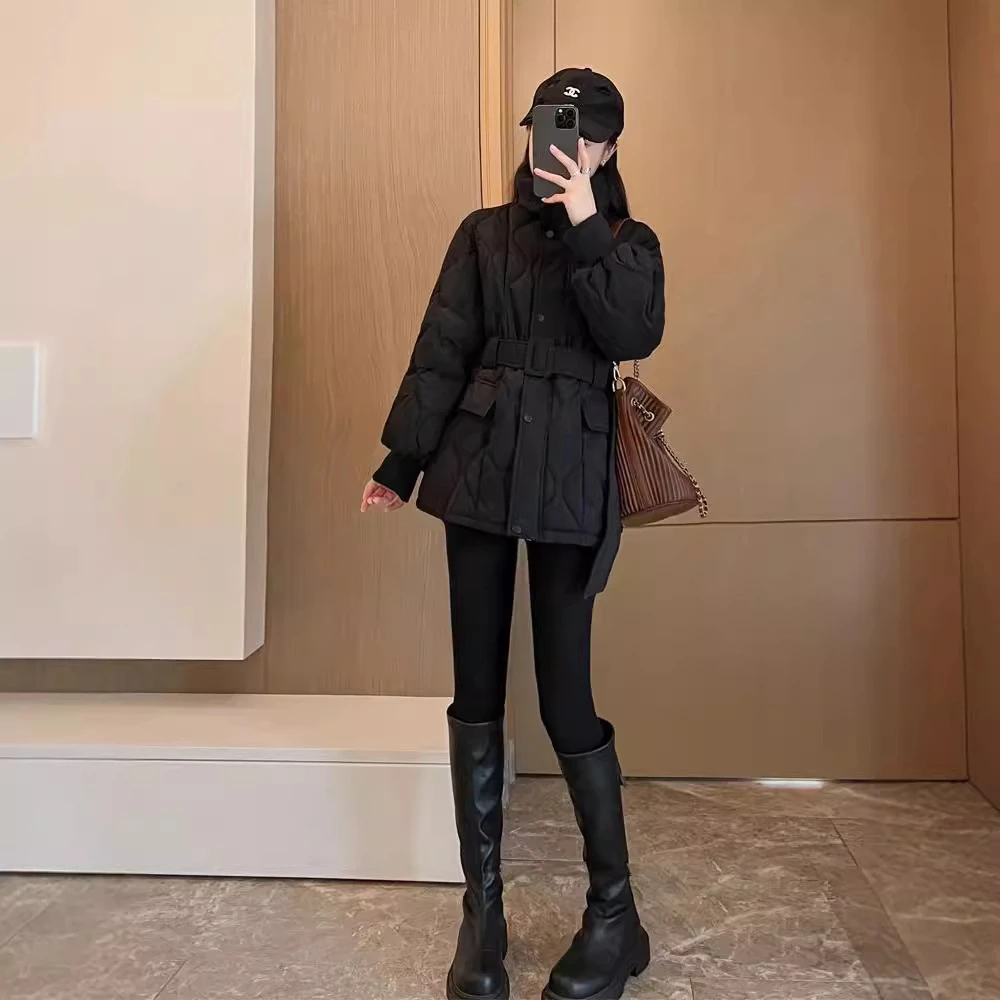 冬装棉服收腰棉袄女短款2024年新款百搭小个子显瘦外套休闲款