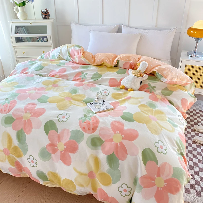 夏季床上纯棉被套单件100%全棉200*230学生宿舍单双人被罩180x200