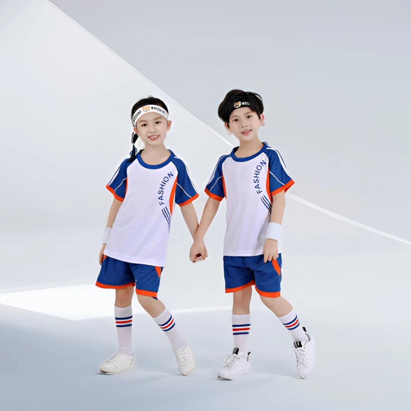 儿童足球服套装夏季男孩女童小学生中学生足球衣运动比赛球衣印字