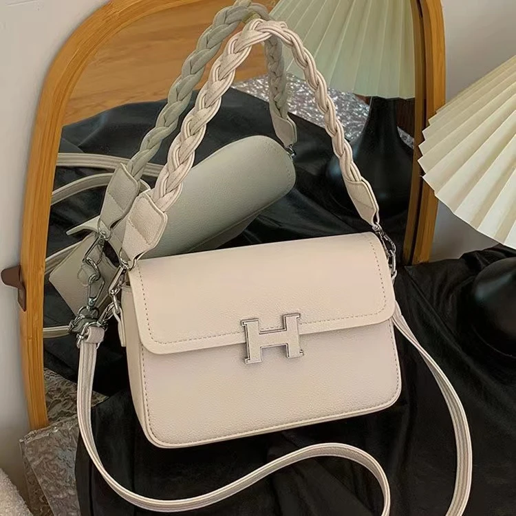 2024年早春新款A121-A140棕色百搭秋冬单肩千鸟格手提包包