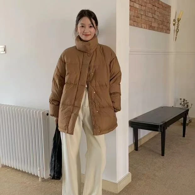 002木兰云朵泡芙 好韩呀 一手长外套（雨雨200克左右）