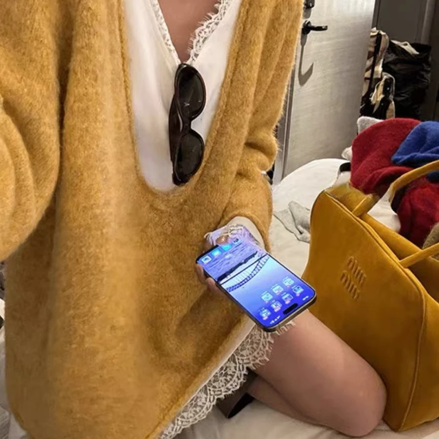 3031心心念念的款终于来啦！软糯糯U领慵懒毛衣