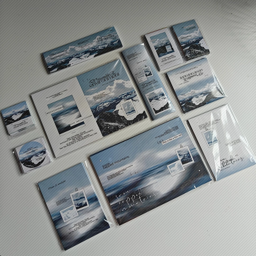 冰川雪山ins套组无属性打包材料