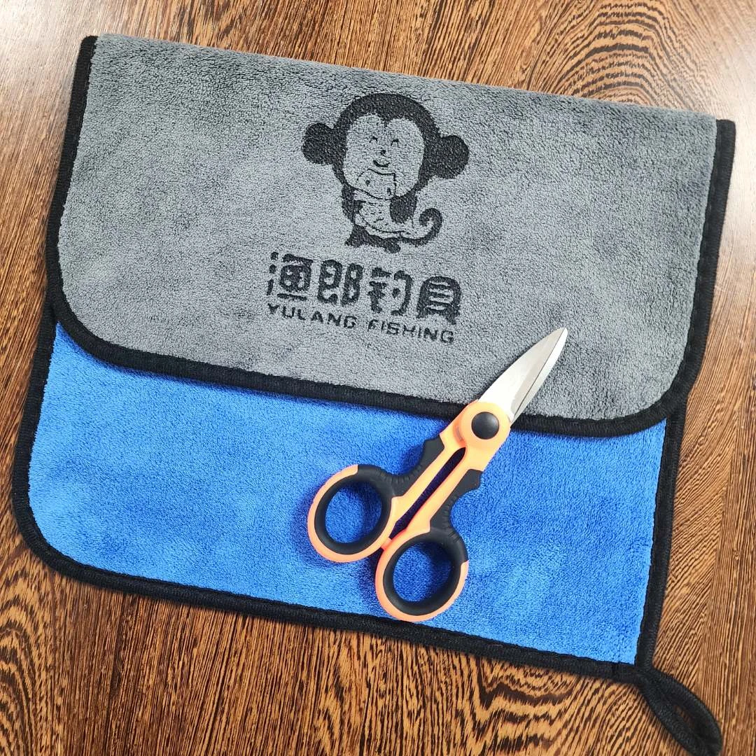 渔郎钓鱼剪刀大力马剪刀钓鱼毛巾