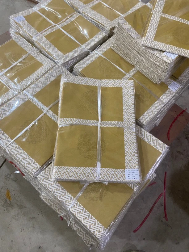 【满6包包邮】清仓处理双排七言四尺对开瓦当半生熟瓦当宣纸