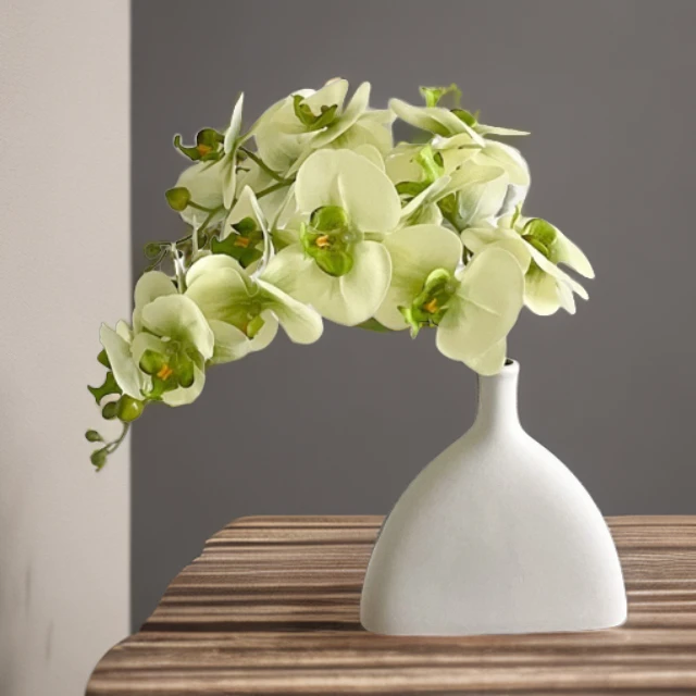 手感保湿蝴蝶兰仿真花假花桌面摆设轻奢高端插花餐桌摆花摆件装饰