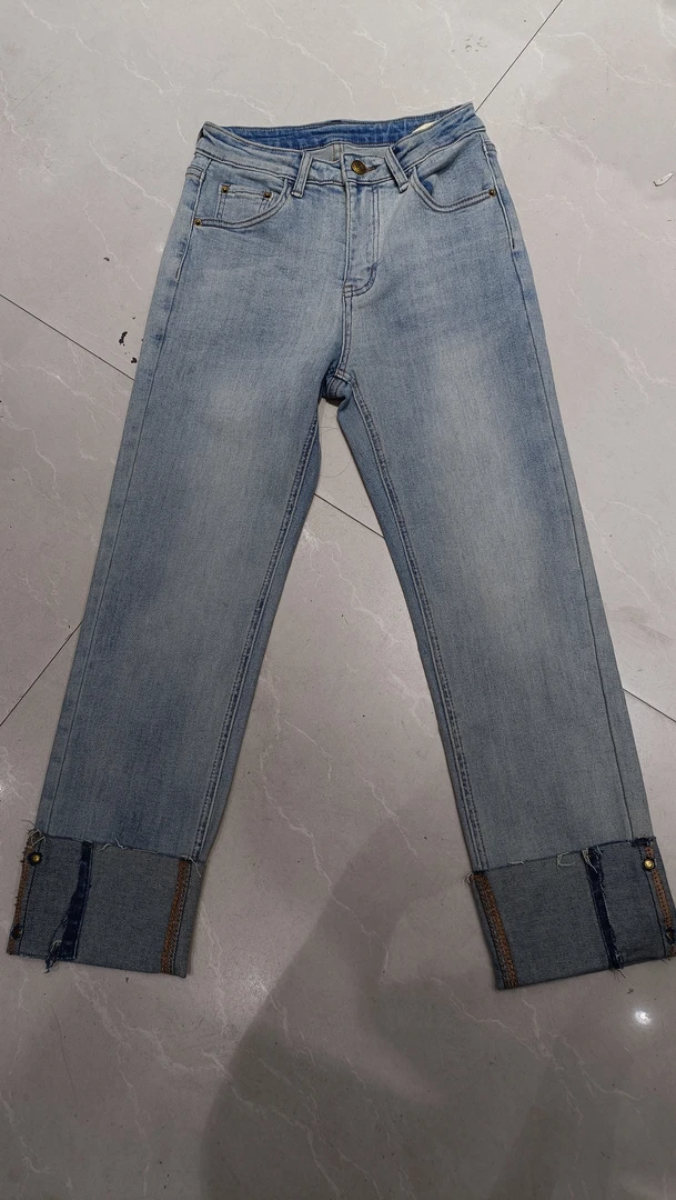 时尚百搭牛仔烟管裤087