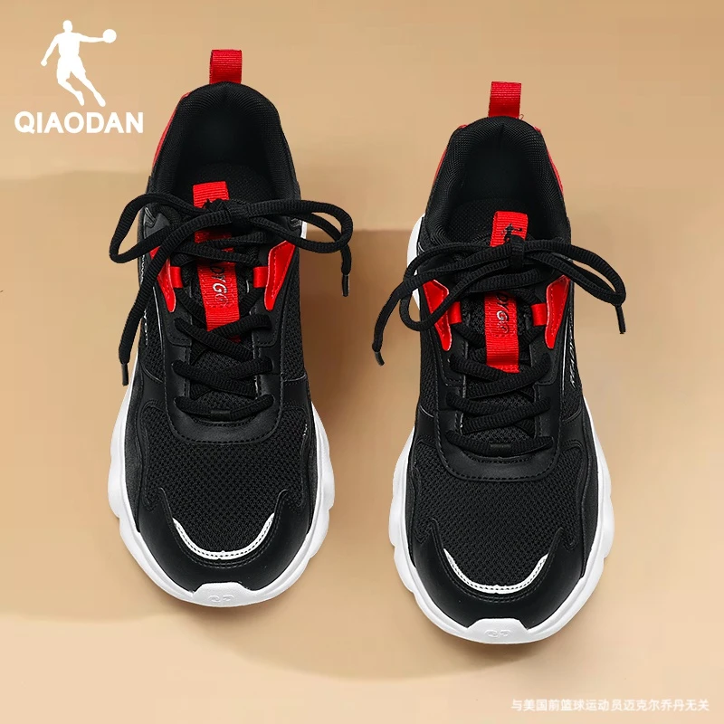 乔丹运动鞋男2024夏季新款休闲跑步鞋潮流透气百搭轻便网面厚底