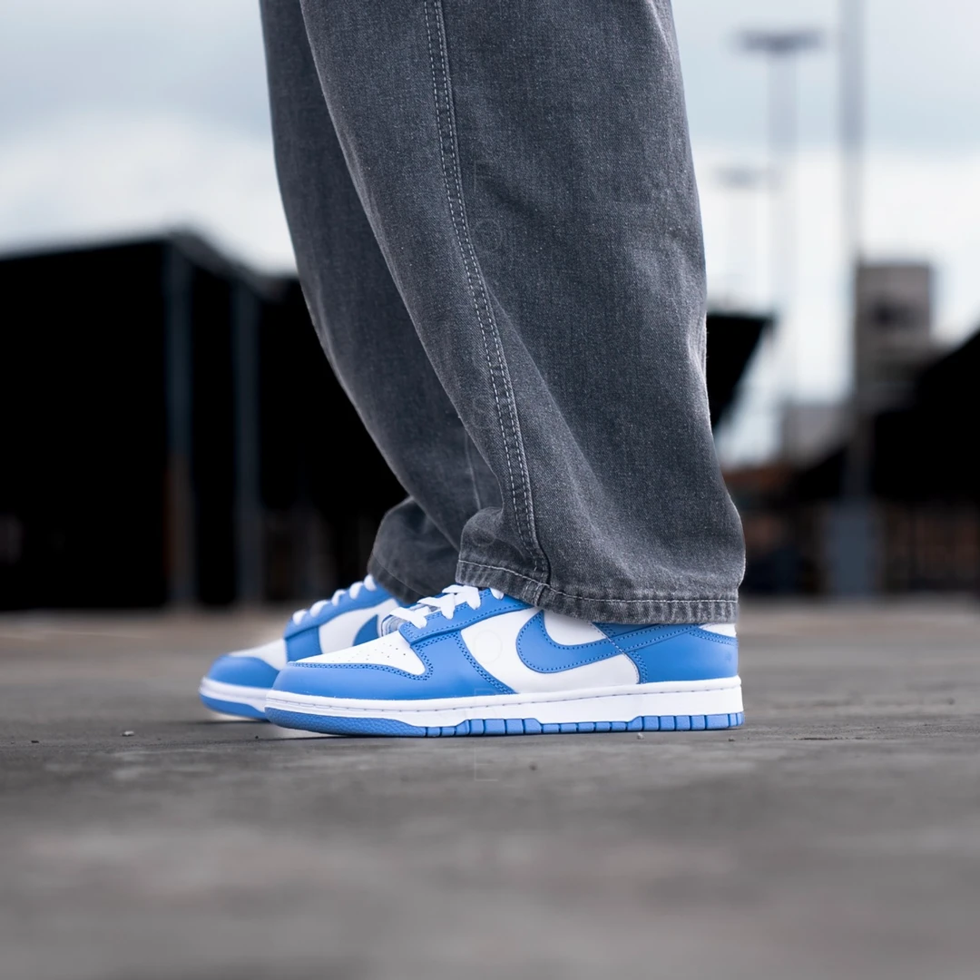 Nike Dunk Low“Polar Blue”防滑减震 低帮 板鞋男女同款 白蓝