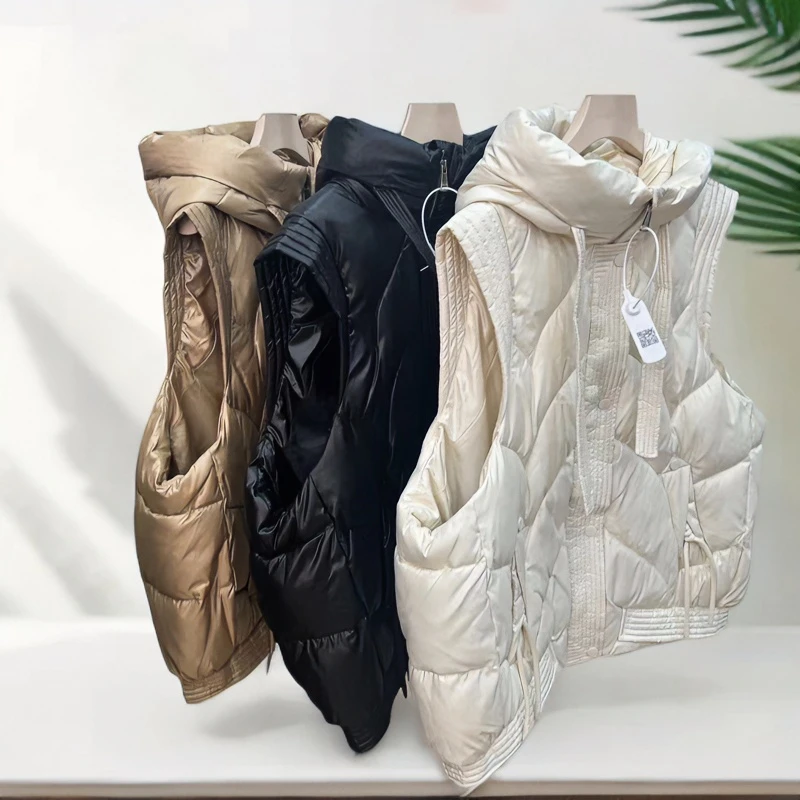 2024秋冬款168连帽外穿棉马甲