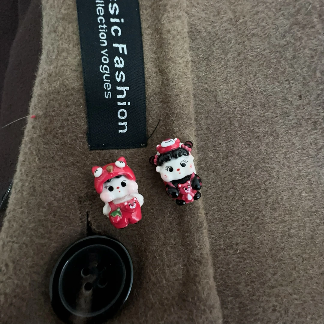 草莓熊&大胖丫头——RURU手工手捏手绘可爱立体卡通穿戴甲